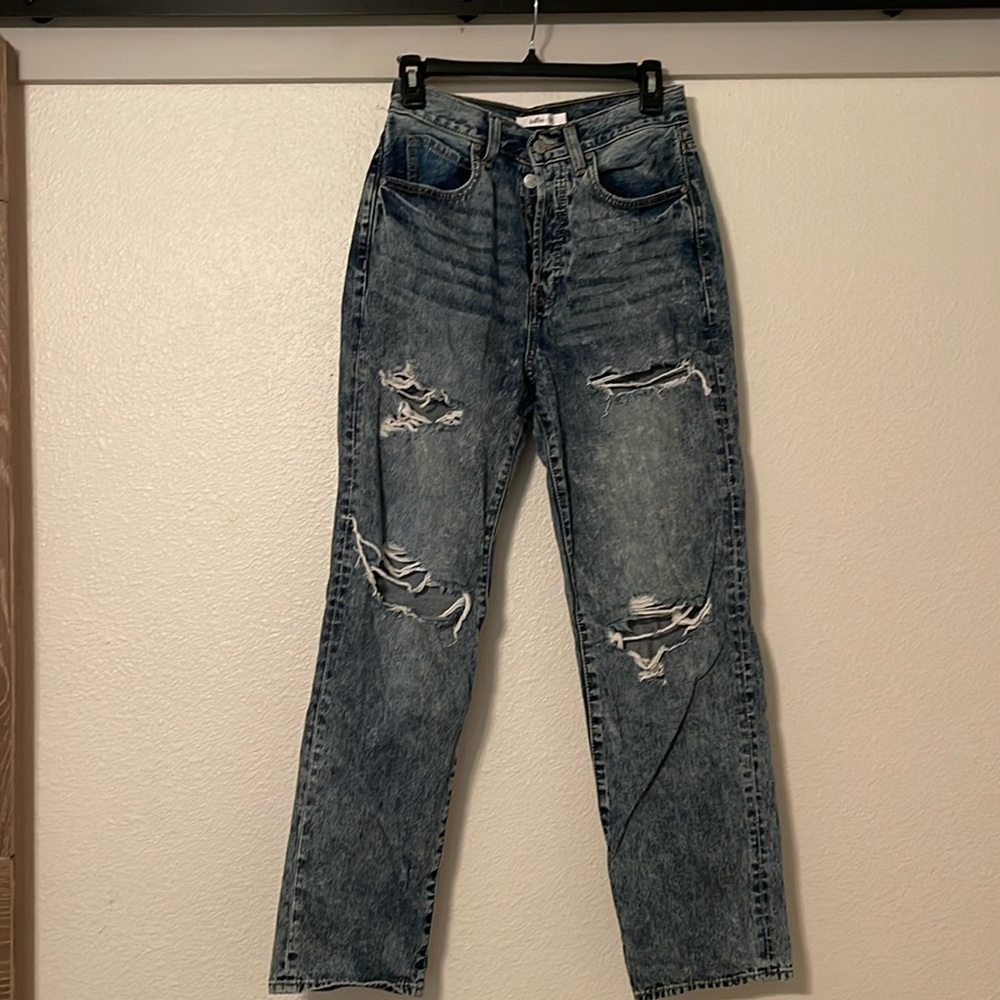 Willow + Root acid wash dad jeans